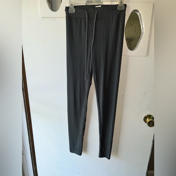 SHEIN SXY Rib-knit O-ring Zipper Drawstring Hoodie & Leggings - Picture 10 of 11